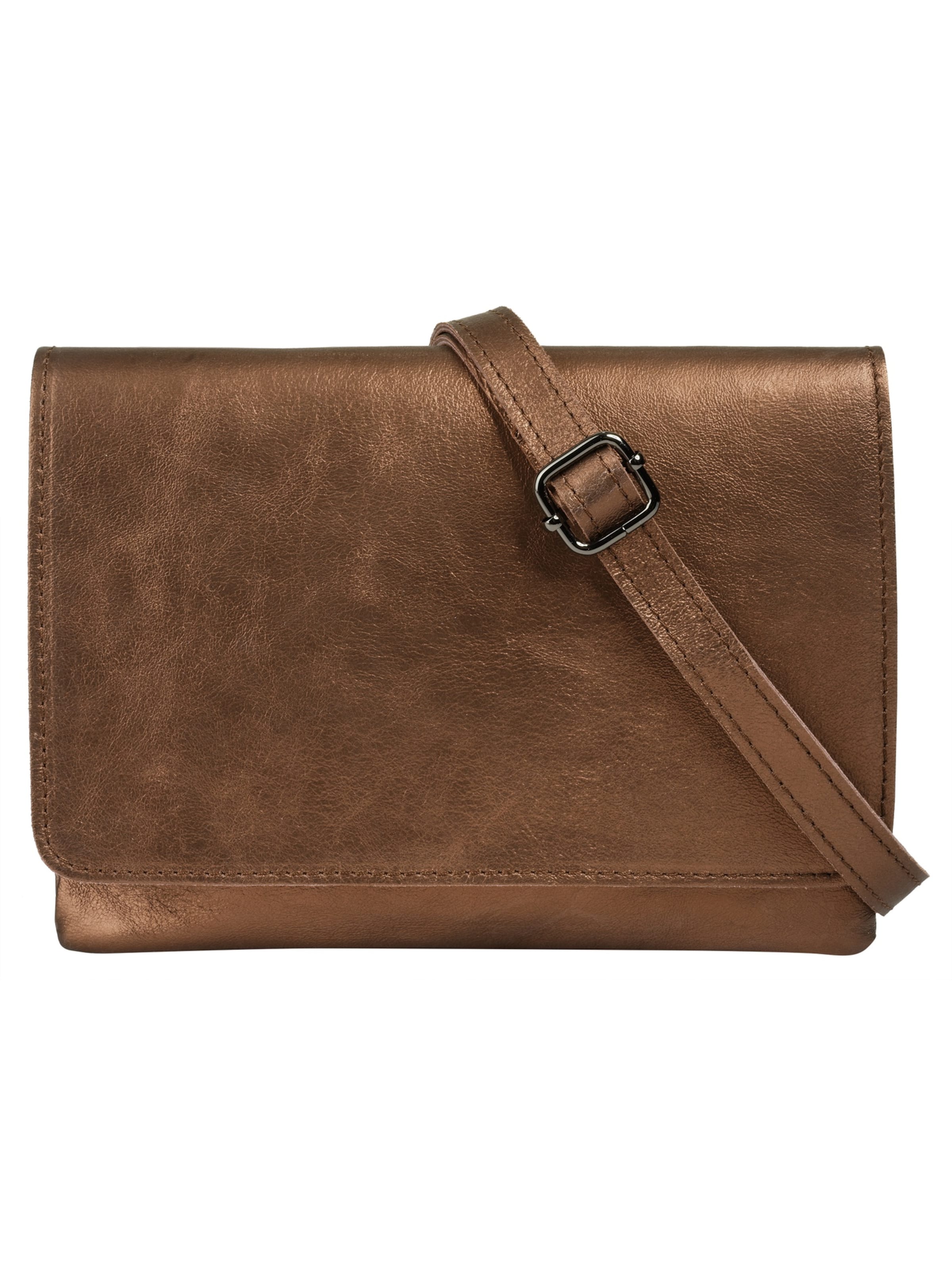 Cluty Crossbody Bag in Brown: front