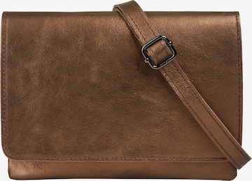 Sac à bandoulière Cluty en marron : devant