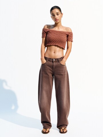 Bershka Svetr – hnědá