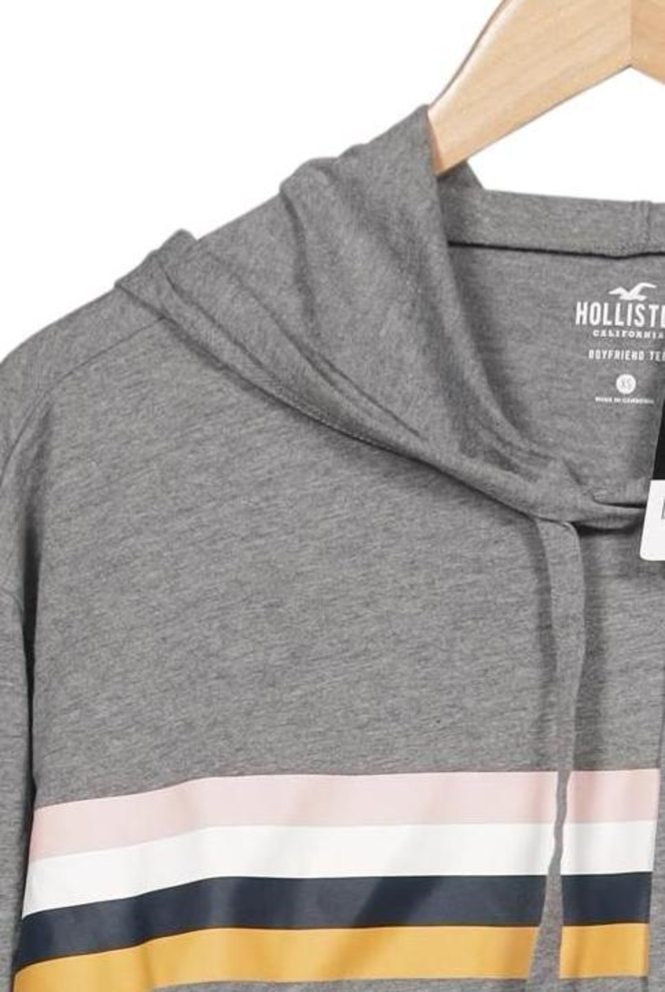 HOLLISTER Sweatshirt & Zip-Up Hoodie in XS in Grey