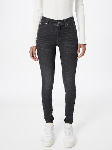 Tommy Jeans Skinny Jeans 'NORA' in Black: front