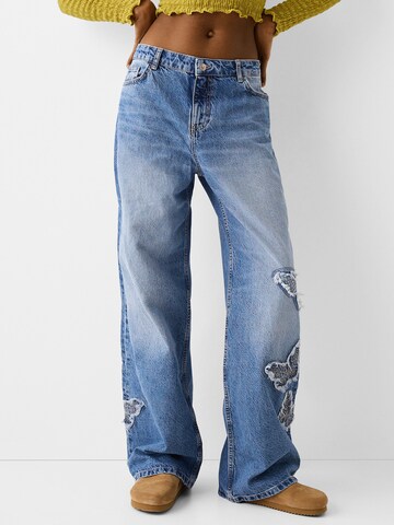 Bershka Wide leg Jeans in Blue