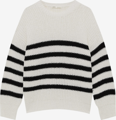 Pull&Bear Pullover i sort / naturhvid, Produktvisning