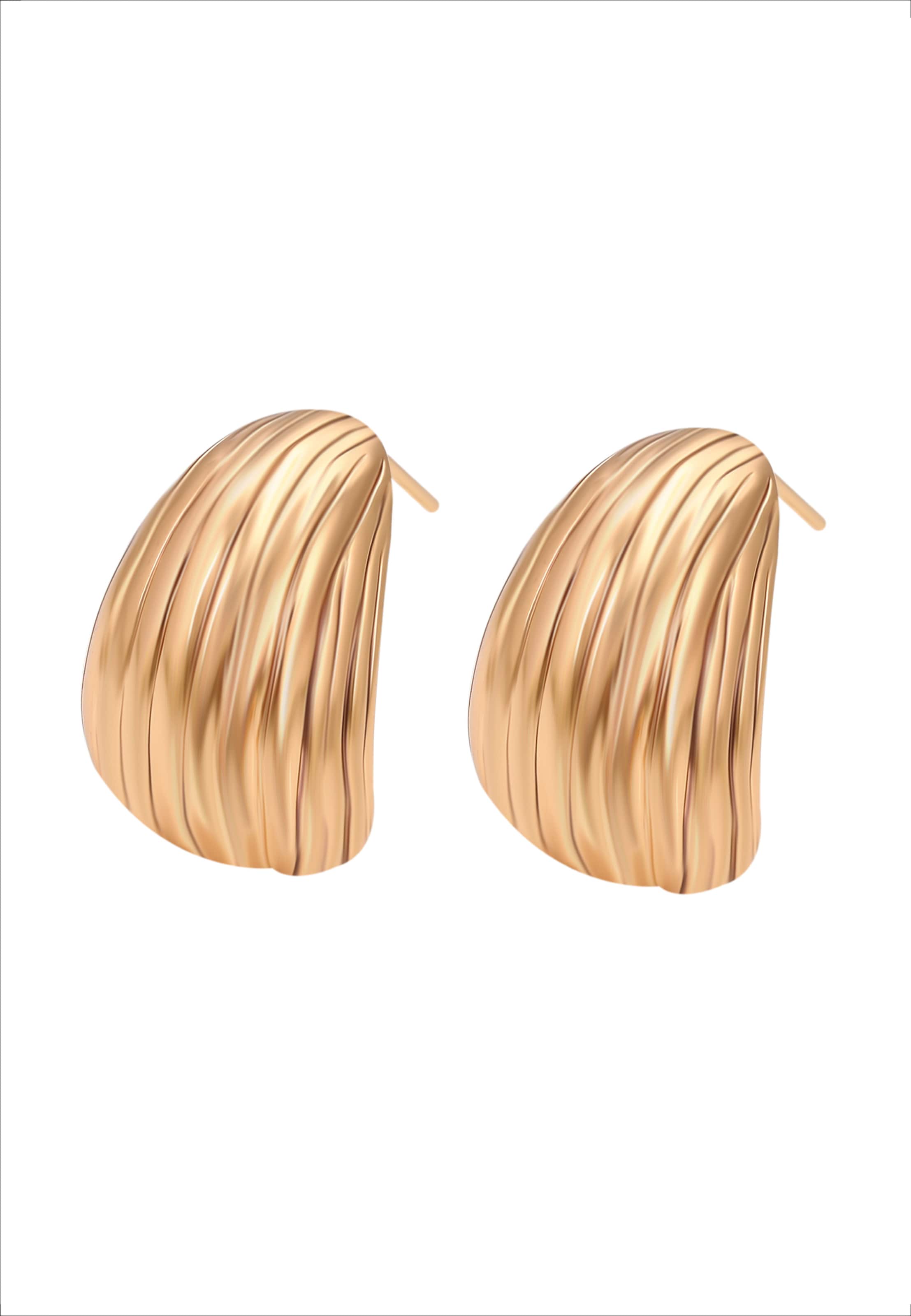 Gaya Boucles d'oreilles en or, Vue avec produit