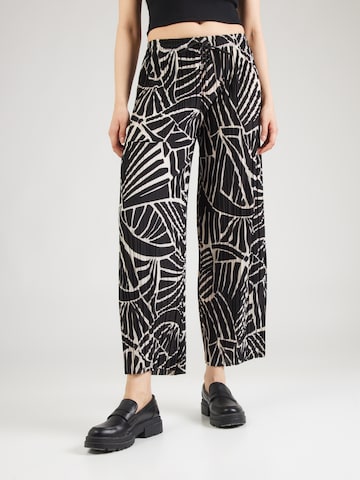Hailys Wide leg Broek 'Fa44biola' in Zwart: voorkant