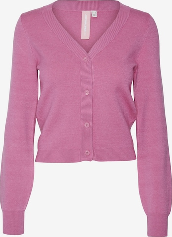 Cardigan SOMETHINGNEW en rose : devant