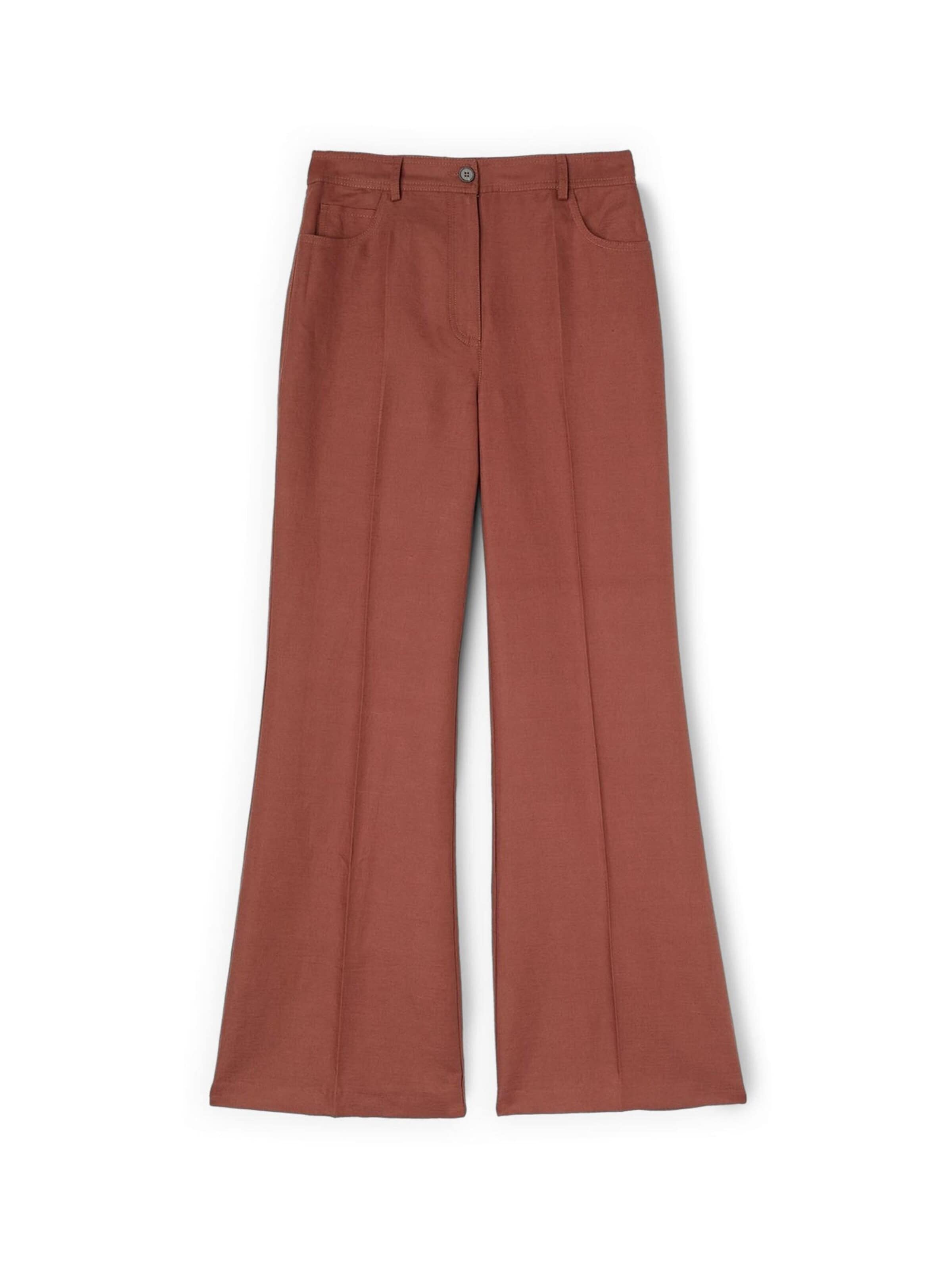 MOTIVI Flared Hose‌‌‌‌‌ in Braun: Vorderseite