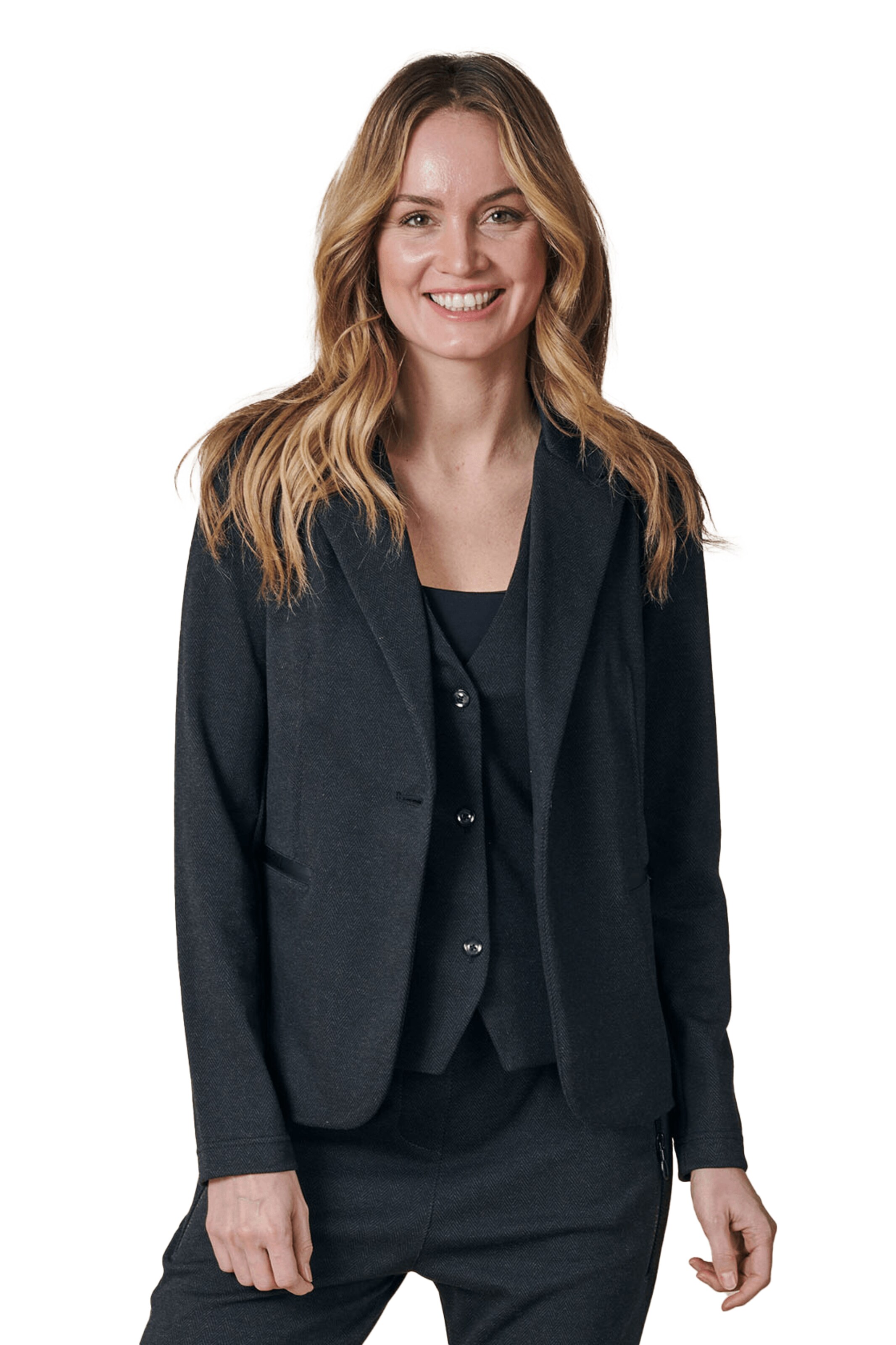 Zhrill Blazer in Schwarz: Vorderseite