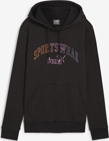 PUMA Athletic Sweatshirt 'ESS+' in Black: front