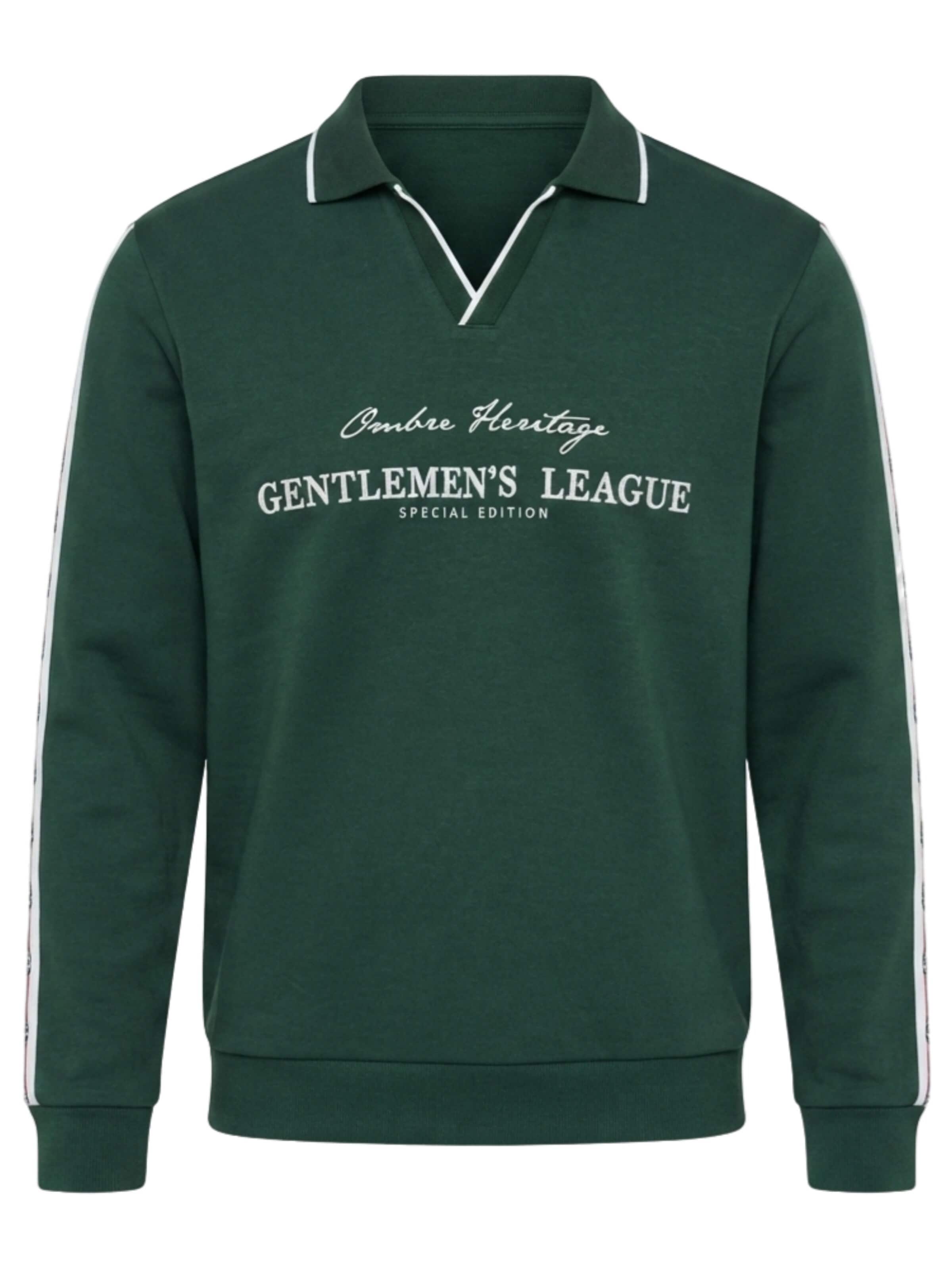 Ombre Sweatshirt‌‌‌‌‌ in Grün: Vorderseite