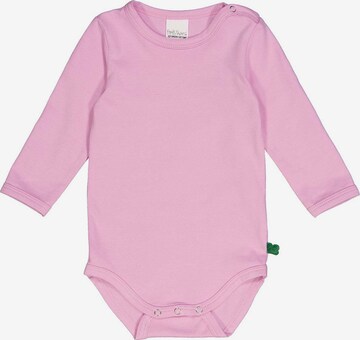 Barboteuse / body 'Langarm' Fred's World by GREEN COTTON en rose : devant