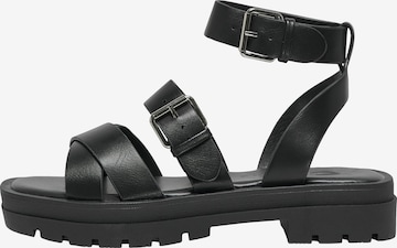 ONLY Strap Sandals 'ONLMELODY-1' in Black: front
