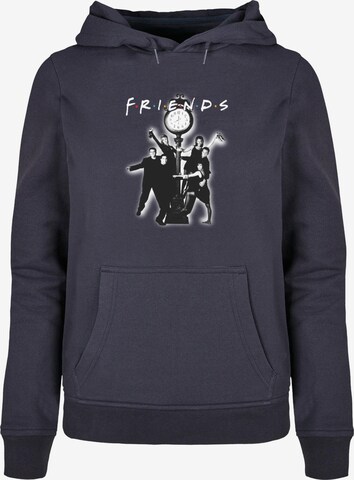 ABSOLUTE CULT Sweatshirt 'Friends - Clock Mono Photo' in Blue: front