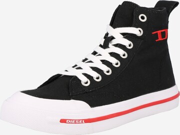 DIESEL Sneakers hoog 'S-Athos' in Zwart: voorkant