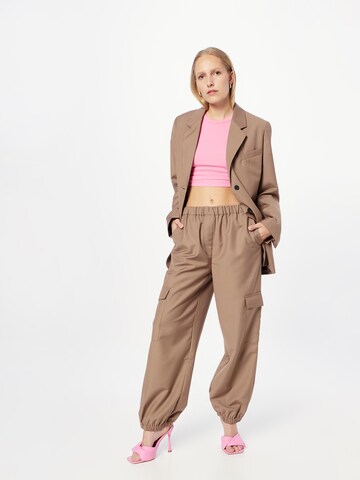 minimum Tapered Trousers 'KATES' in Brown