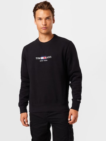 Tommy Jeans Sweatshirt i sort: forside