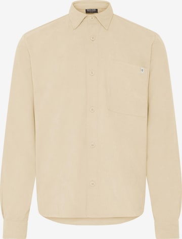 INDICODE JEANS Langarmhemd ' IDMotoril ' in Beige: Vorderseite