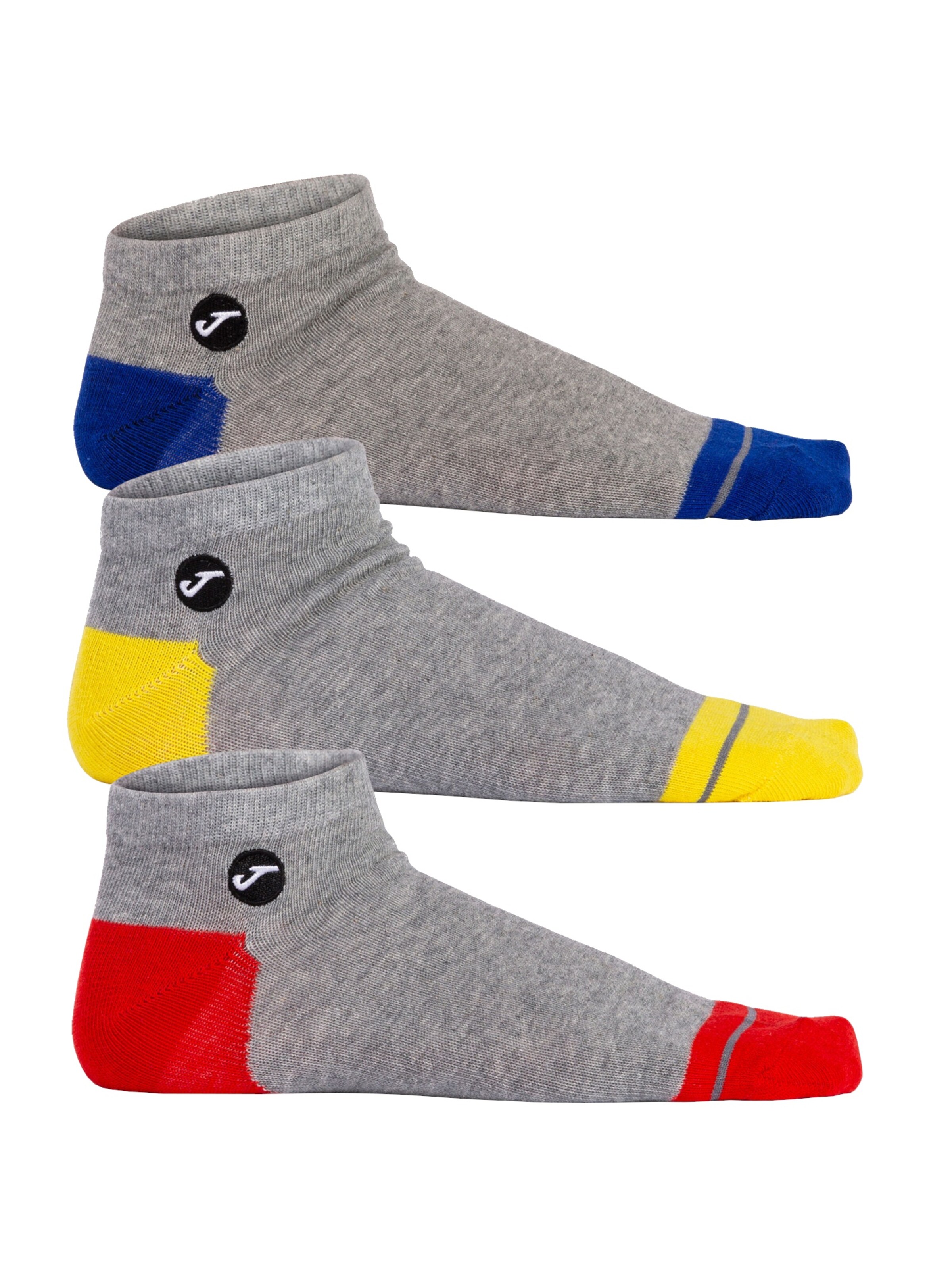JOMA Socks 'Gark 3PPK Socks' in Grey: front