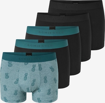 SCHIESSER Boxer shorts '95/5 Cotton' in Blue: front