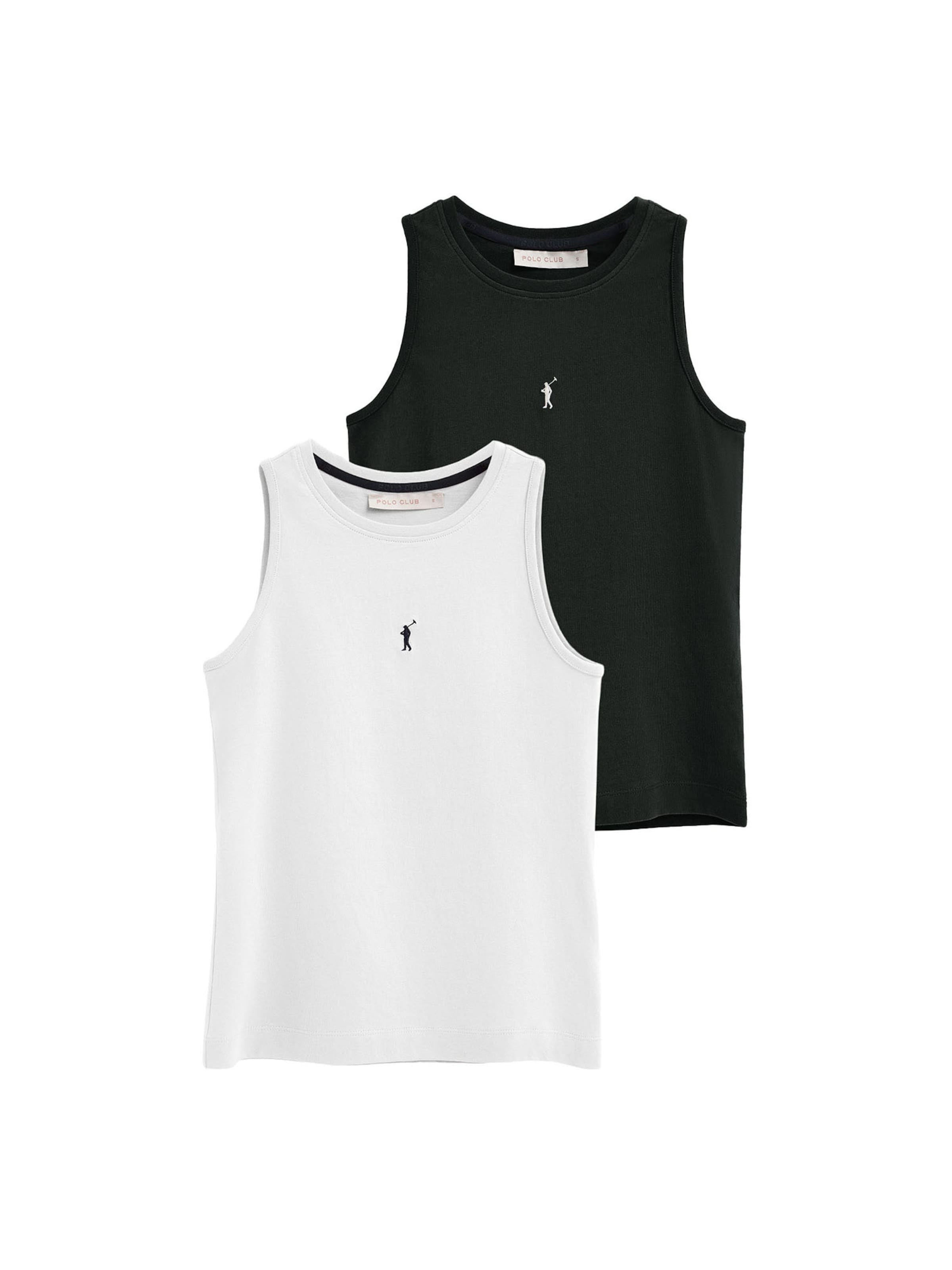 Polo Club Shirt in Black: front
