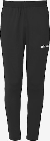 UHLSPORTTapered Sportske hlače - crna boja: prednji dio