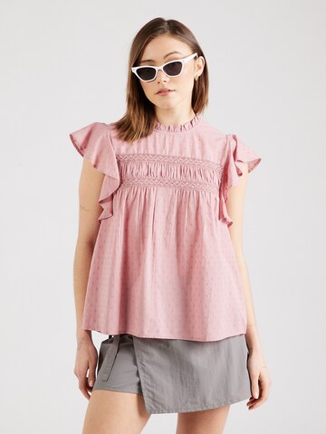 VERO MODA Blouse 'TRINE' in Roze: voorkant