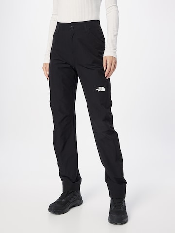 Regular Pantalon outdoor 'Exploration' THE NORTH FACE en noir : devant