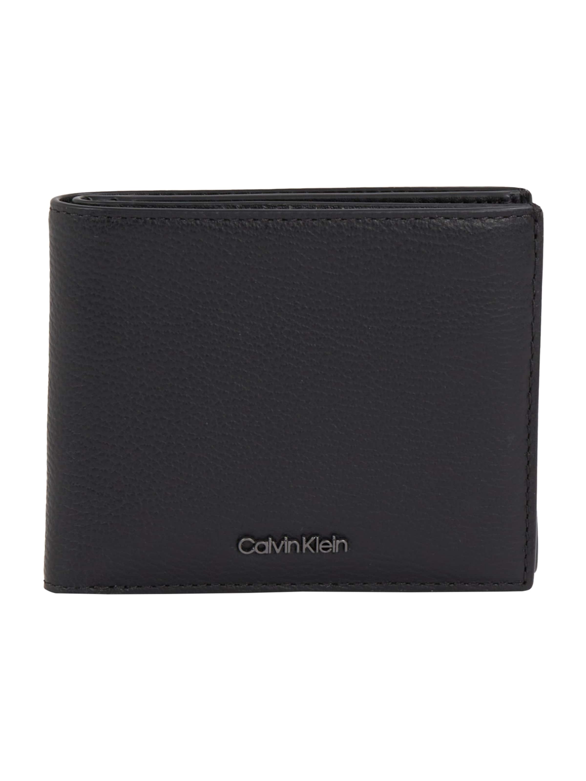 Porte-monnaies Calvin Klein en noir : devant