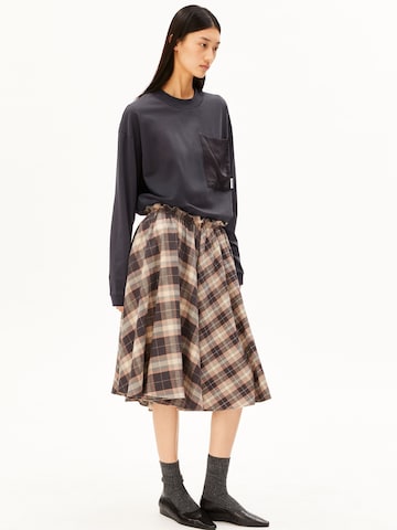 Jupe 'PATCHED CHECK' ARMEDANGELS en mélange de couleurs