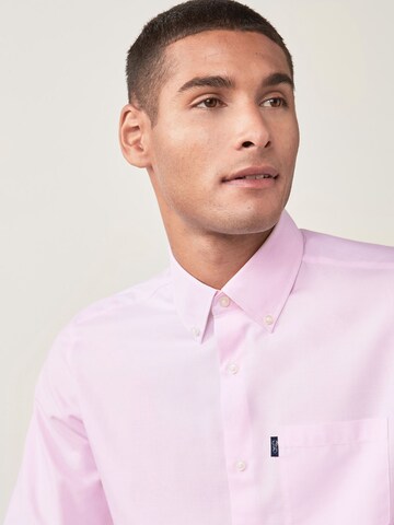 Next Slim fit Button Up Shirt in Pink
