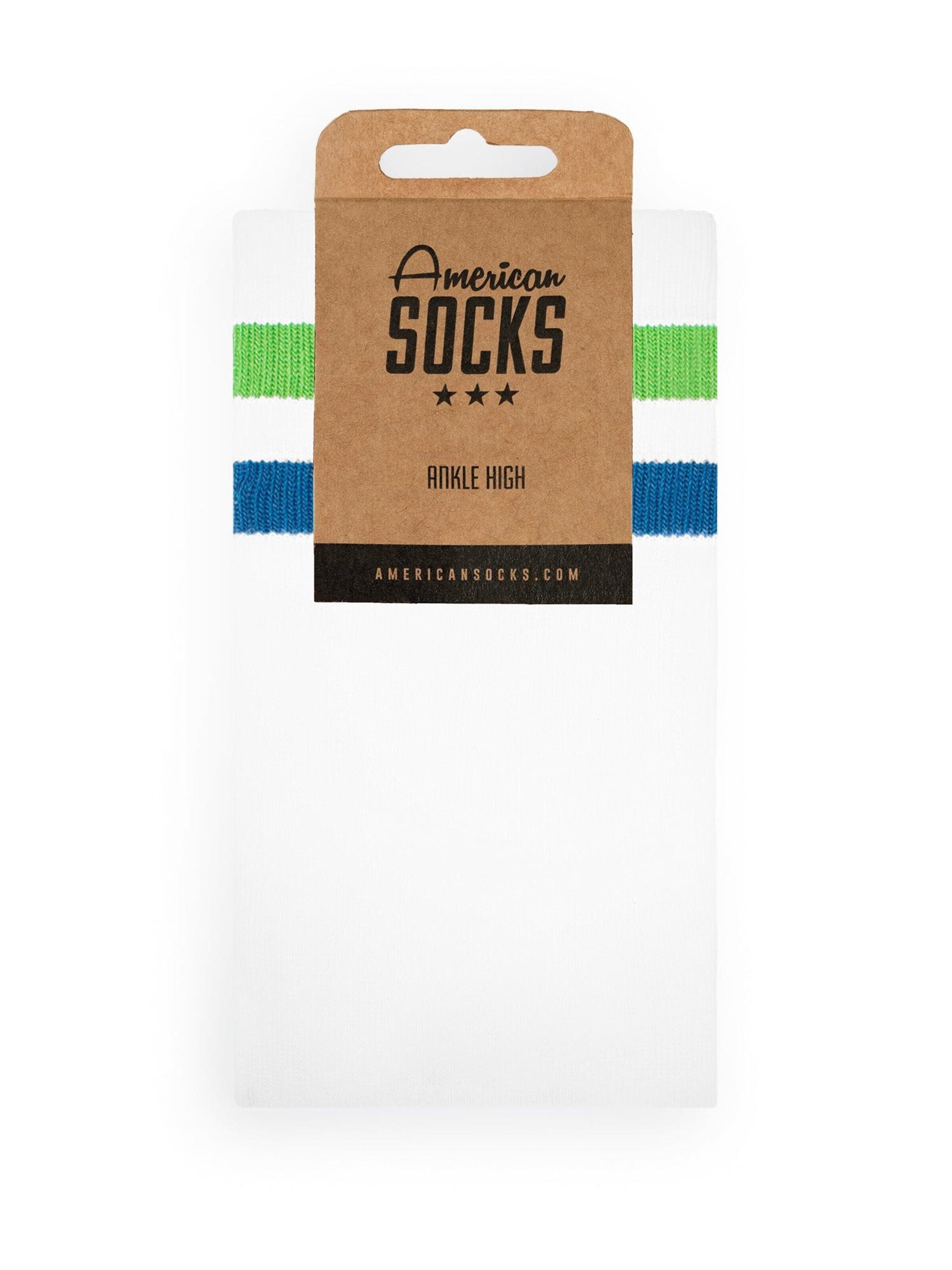 Chaussure basse 'Convenience Mart - Ankle High' American Socks en blanc