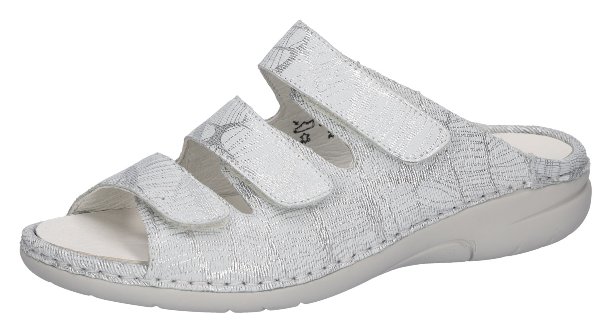 WALDLÄUFER Mules in White: front