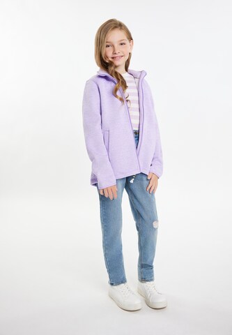 Schmuddelwedda Fleece jas in Lila