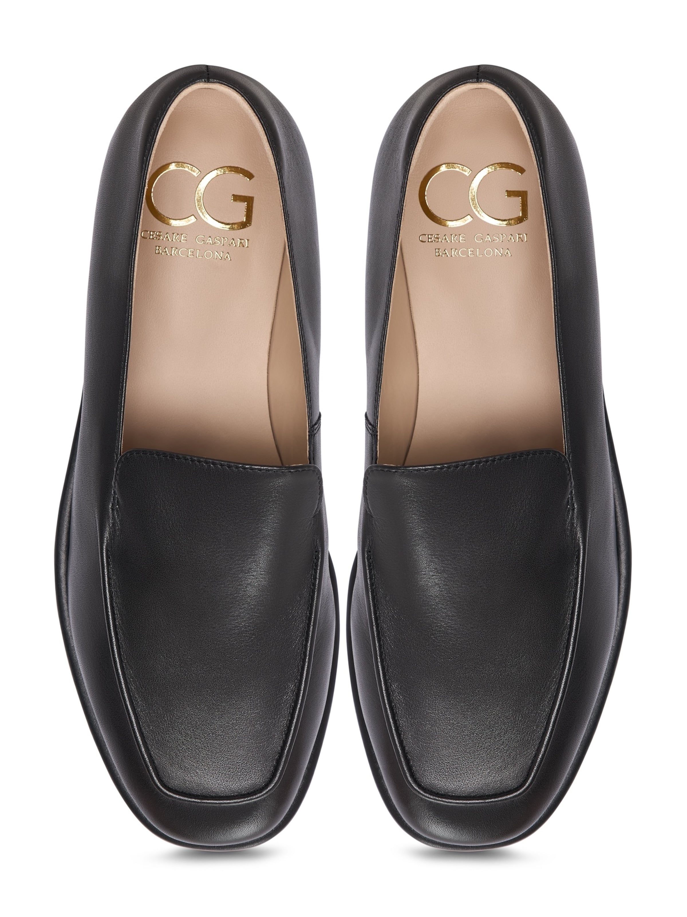 CESARE GASPARI Slipper in Schwarz