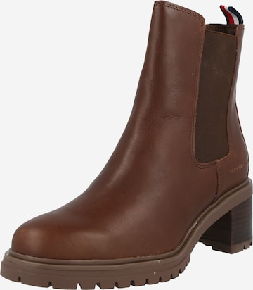 TOMMY HILFIGER Chelsea Boots in Braun: predná strana