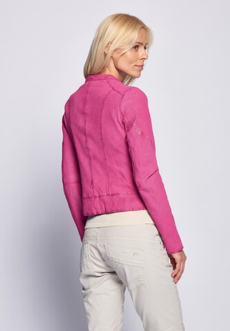 Maze Lederjacke perforiert ' Mabel ' in Pink | ABOUT YOU