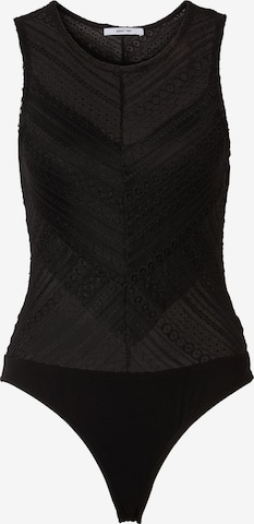 ABOUT YOU Shirt Bodysuit 'Finja' in Black: front