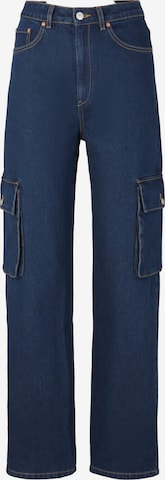 TOM TAILOR DENIM - Regular Calças de ganga cargo em azul: frente