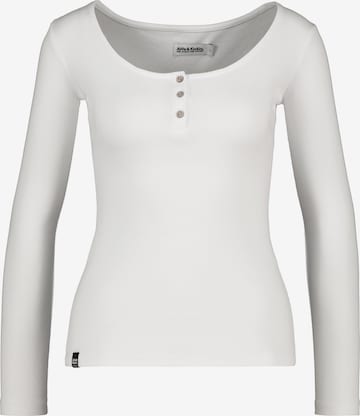 alife & kickin Μπλουζάκι 'Marit' σε λευκό: μπροστά