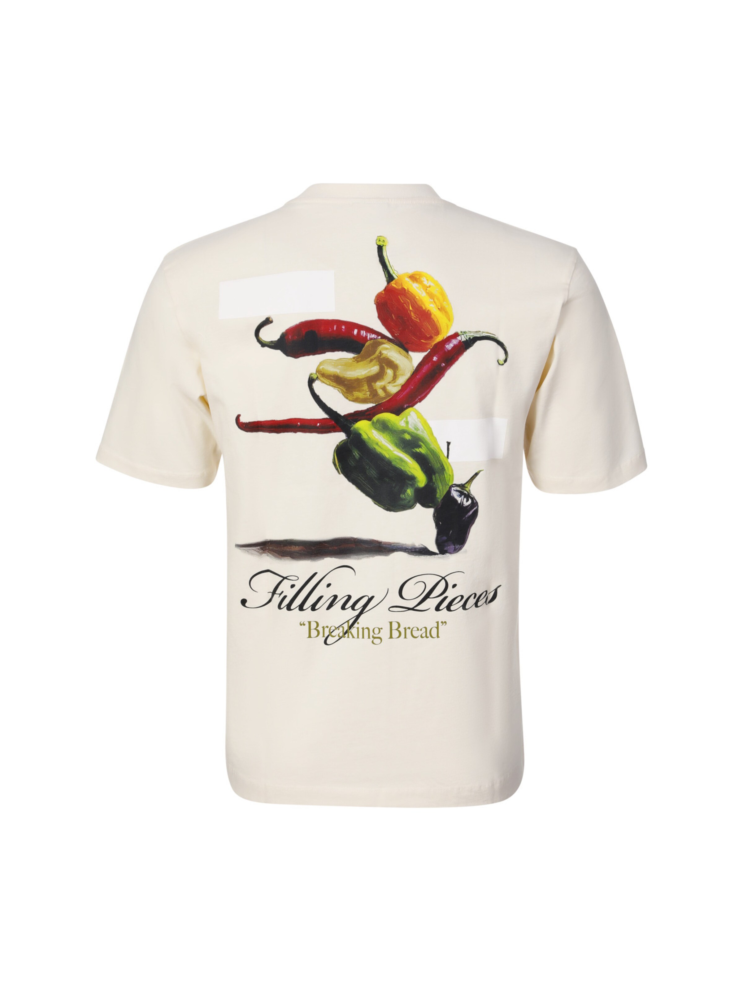 Maglietta 'Breaking Bread' di Filling Pieces in beige