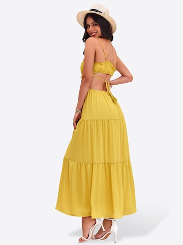 Imily Bela Letnia sukienka w kolorze żółty