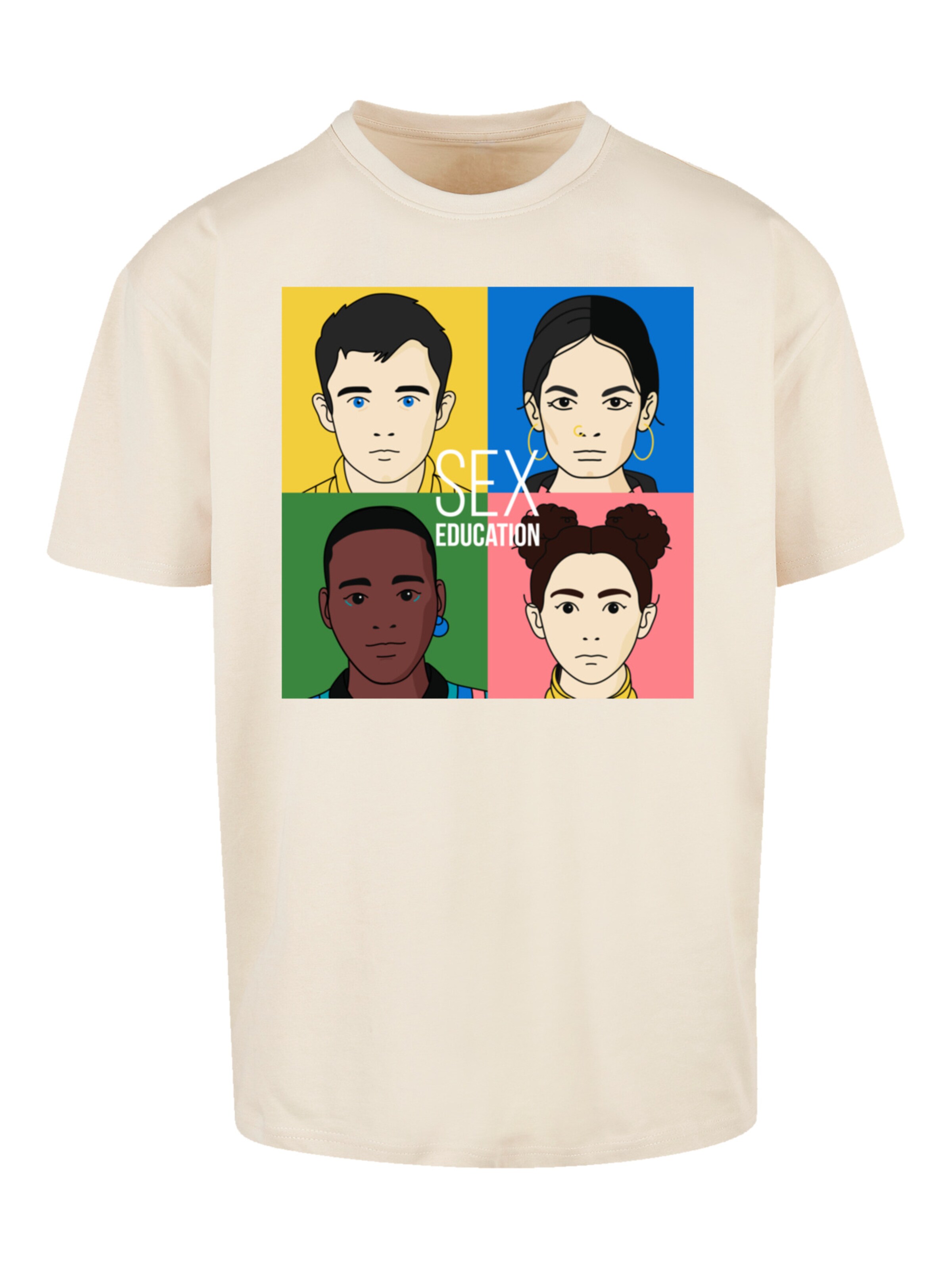 T-Shirt 'Sex Education  Netflix TV Series' F4NT4STIC en beige : devant