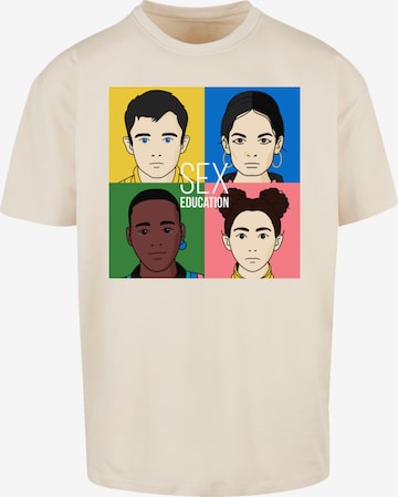 T-Shirt 'Sex Education  Netflix TV Series' F4NT4STIC en beige : devant