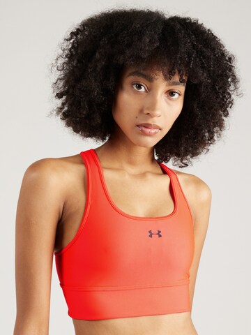 UNDER ARMOUR Bustier Sport-BH in Rot: Vorderseite