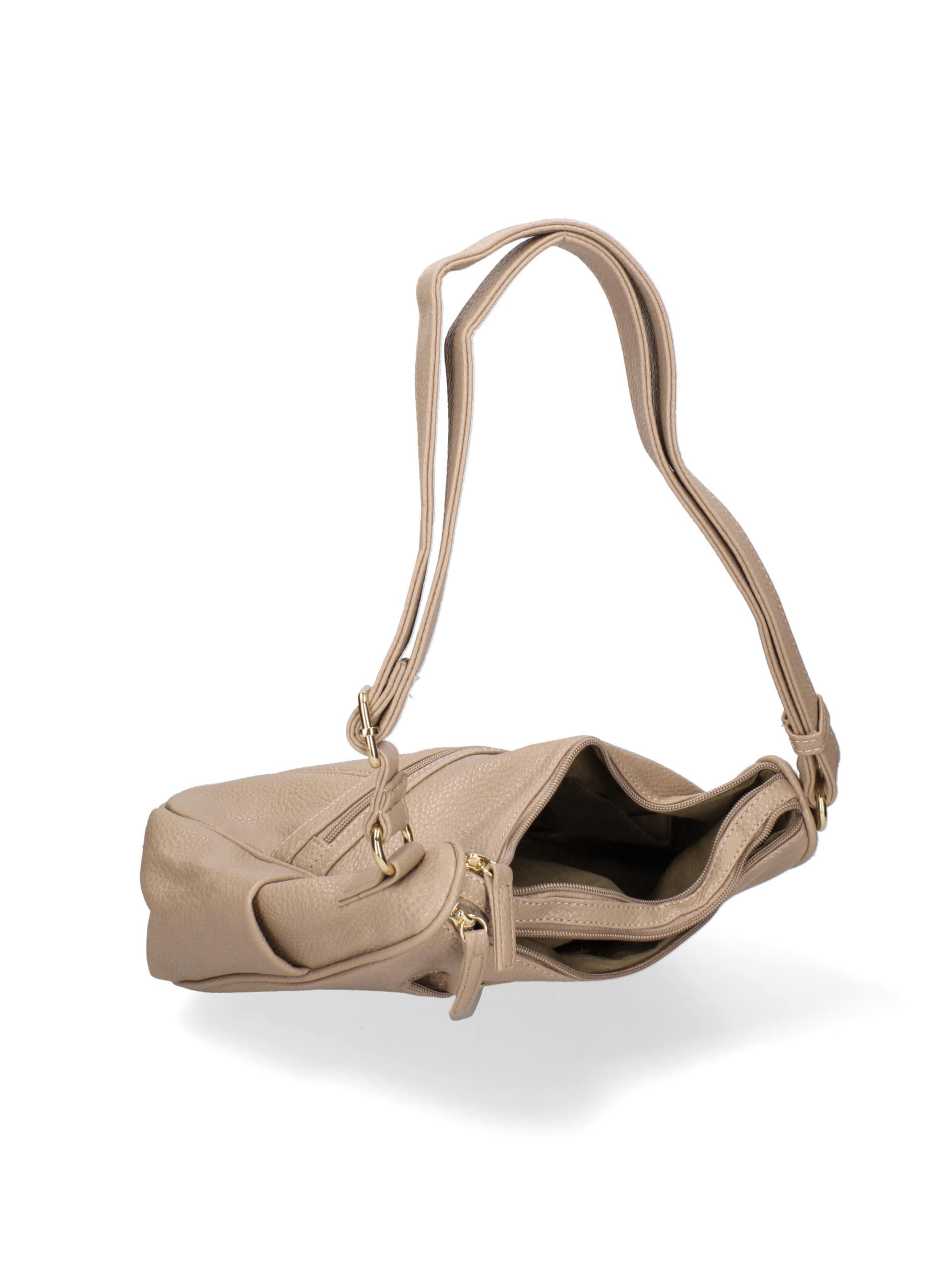 Borsa a tracolla 'Borsa a Tracolla Donna B Cavalli Ecopelle Zip Tasche Multiple 28x24cm' di B. Cavalli in grigio