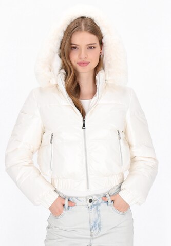 MYMO - Chaqueta de invierno en blanco: frente
