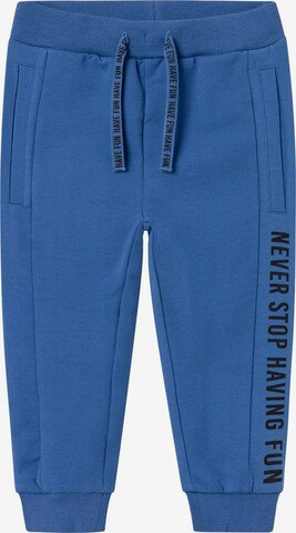 NAME IT Tapered Pants in Blue: front