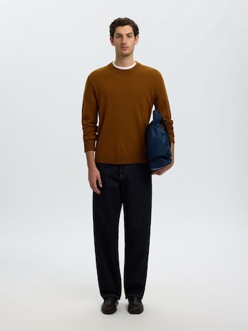 Pull-over SELECTED en marron