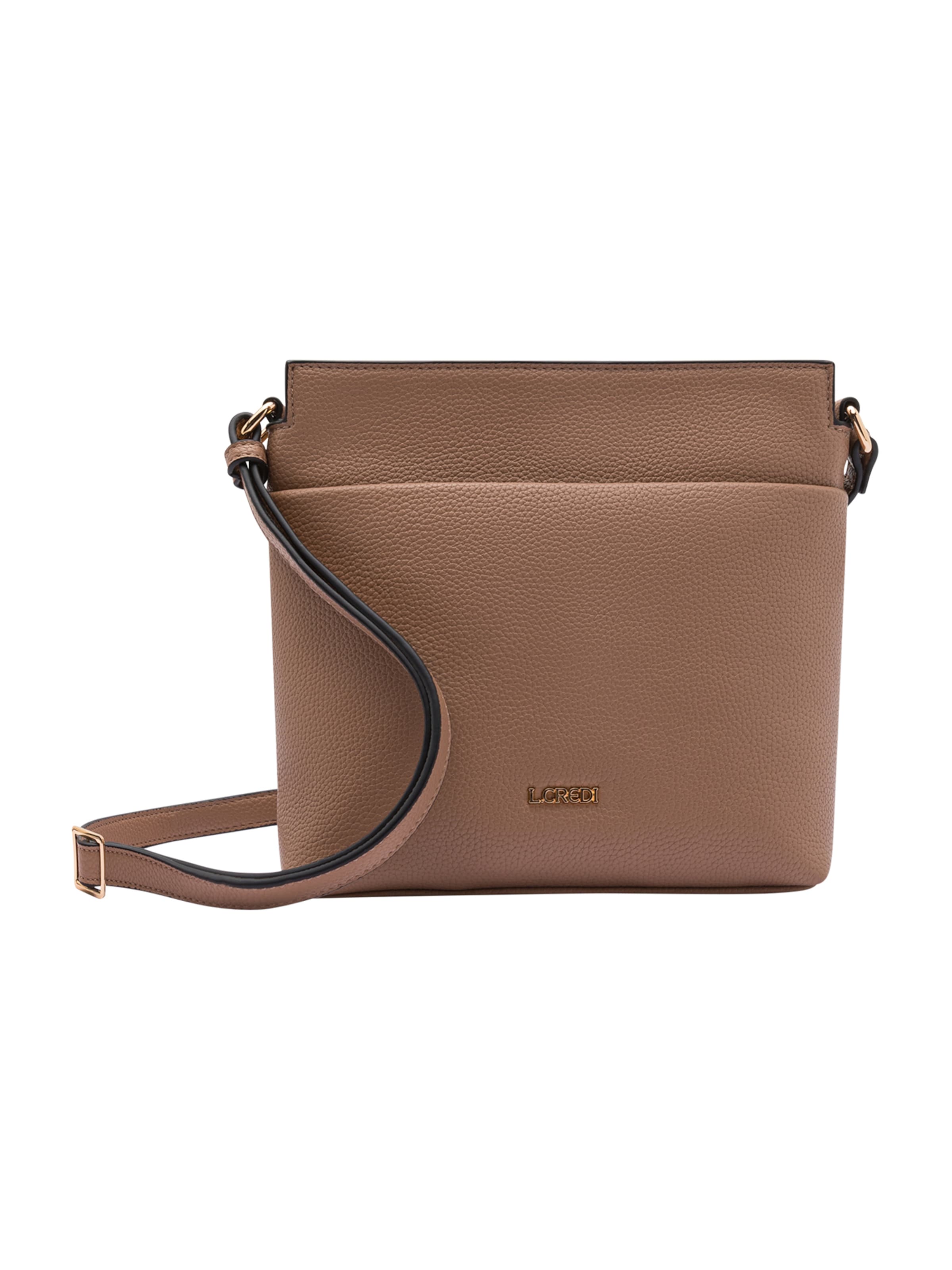 Sac à bandoulière 'Olga' L.CREDI en marron : devant