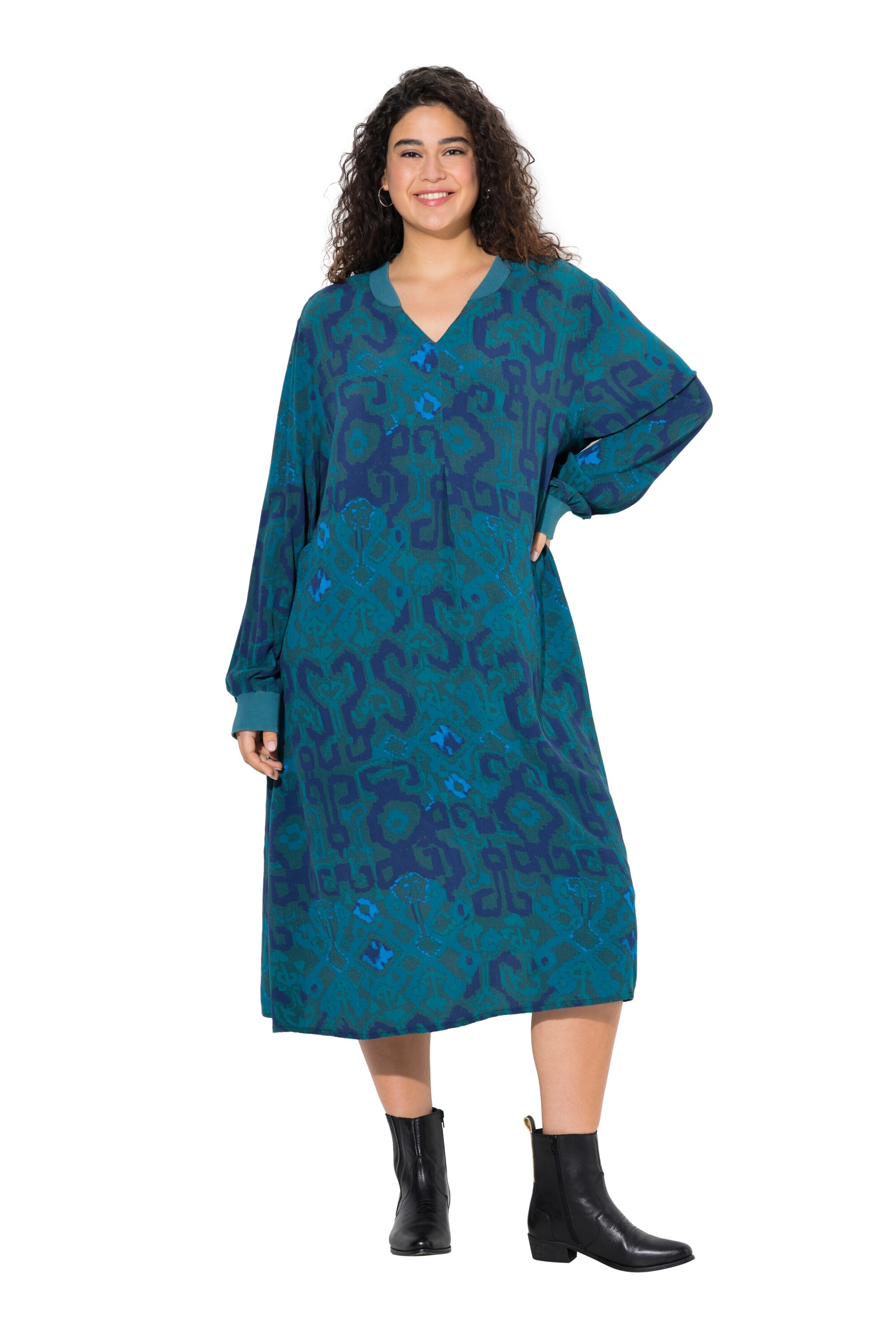 Robe Ulla Popken en vert : devant